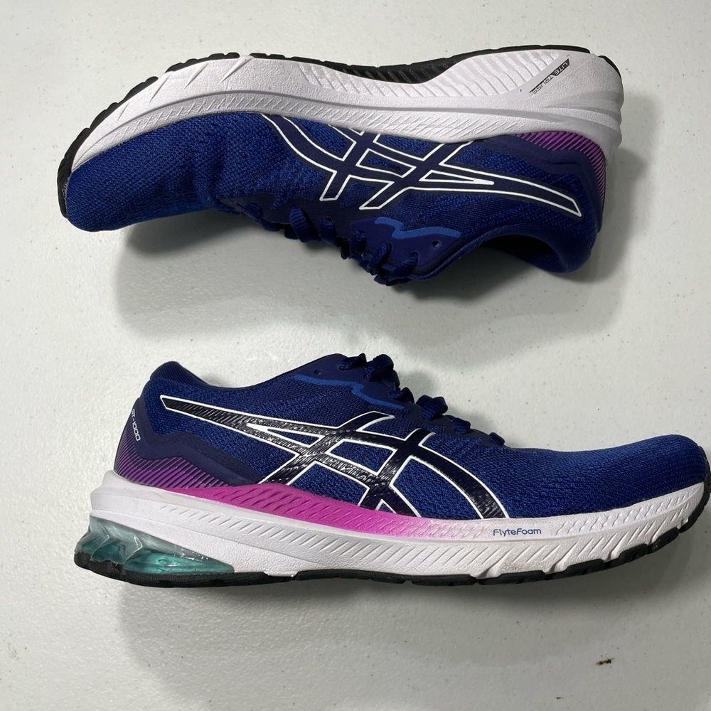 ASICS  GT-1000 Women's Purple and Blue Athletic Shoes Size 8 SB-FA - Picture 5 of 7
